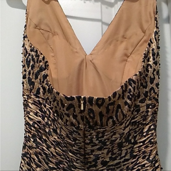 Tony Bowls animal print evening gown sz 10 New - Picture 2 of 12